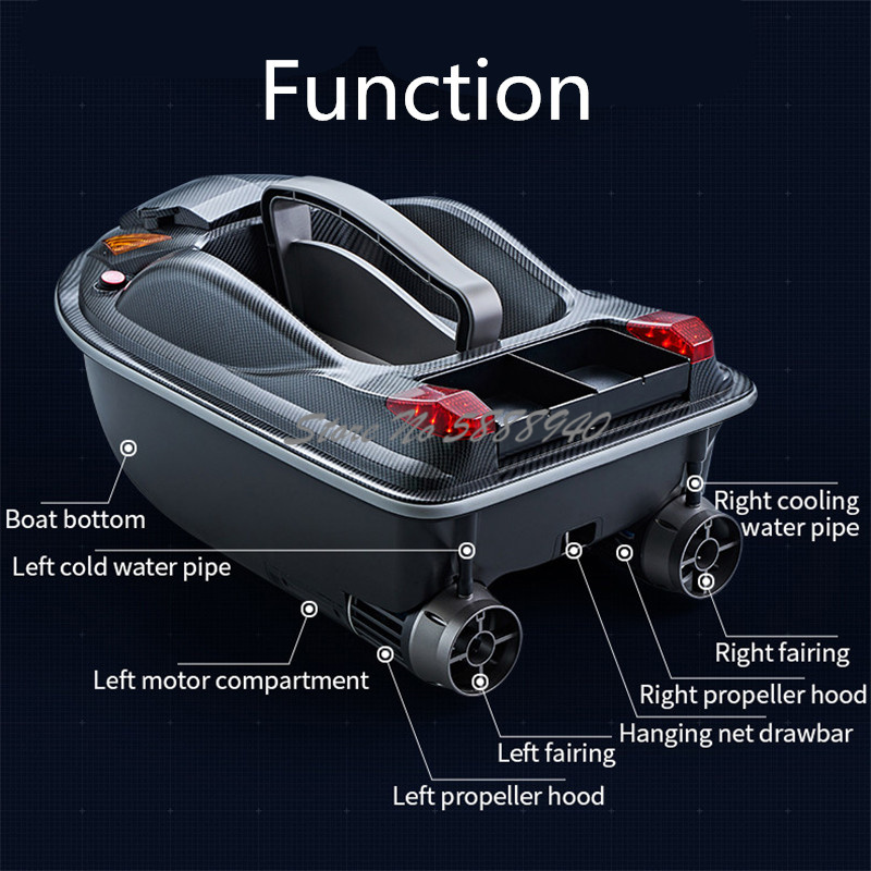 스마트 음성 방송 RC 미끼 배송 보트 500M 4KG - Fishing Boat Navigation Light 리뷰 및 가격